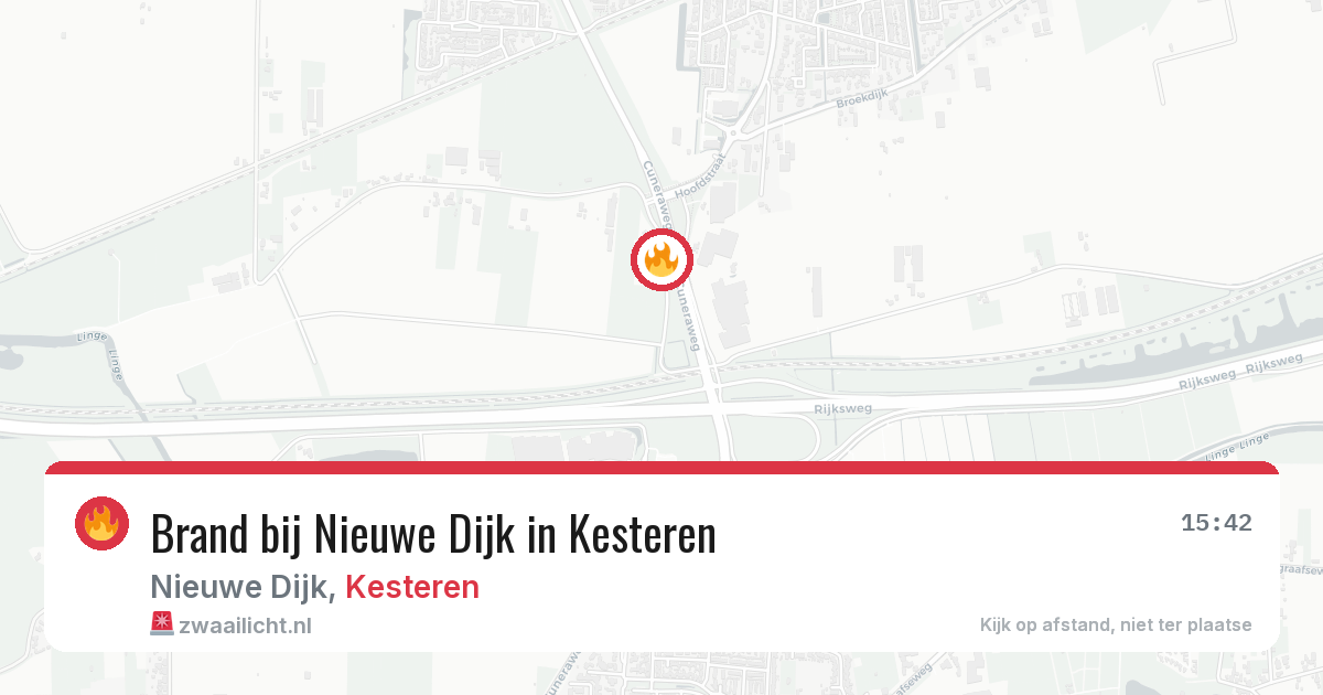 Brand bij Nieuwe Dijk in Kesteren — 9 jul 2026