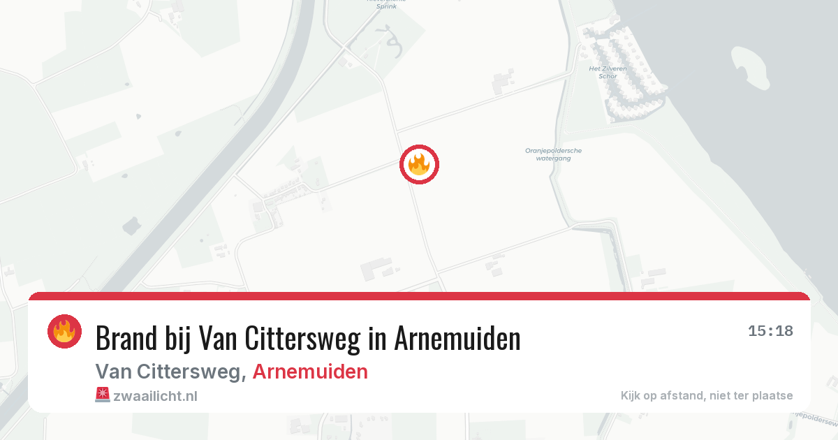 Brand bij Van Cittersweg in Arnemuiden — 10 jul 2026