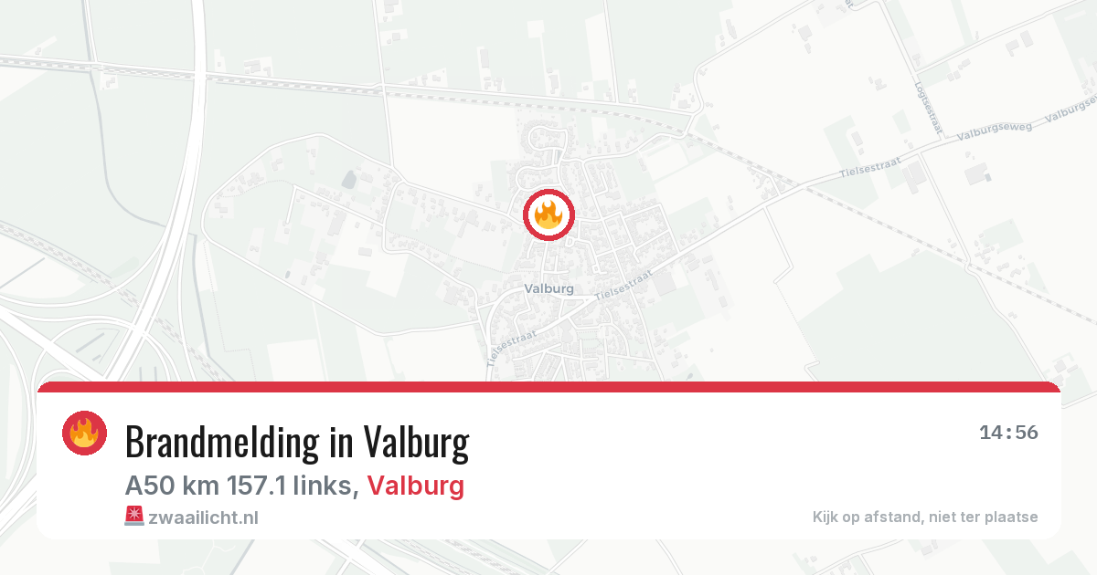 Brandmelding in Valburg — 7 feb 2026