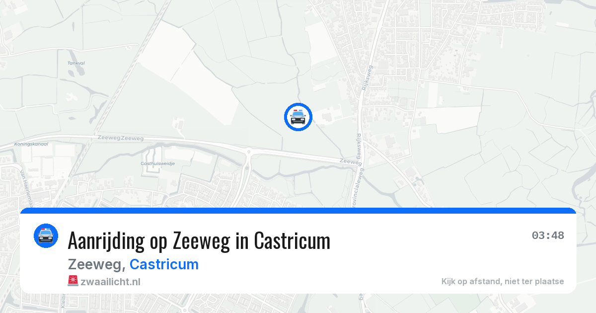 Aanrijding op Zeeweg in Castricum — 11 jul 2026
