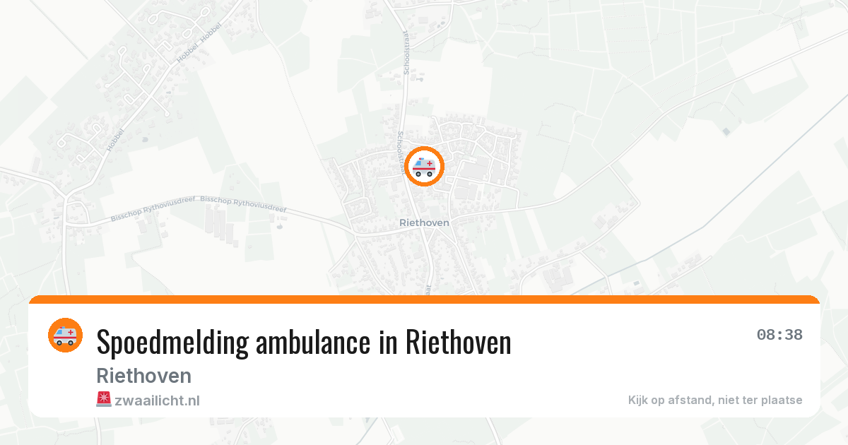 Spoedmelding ambulance in Riethoven — 4 jul 2026