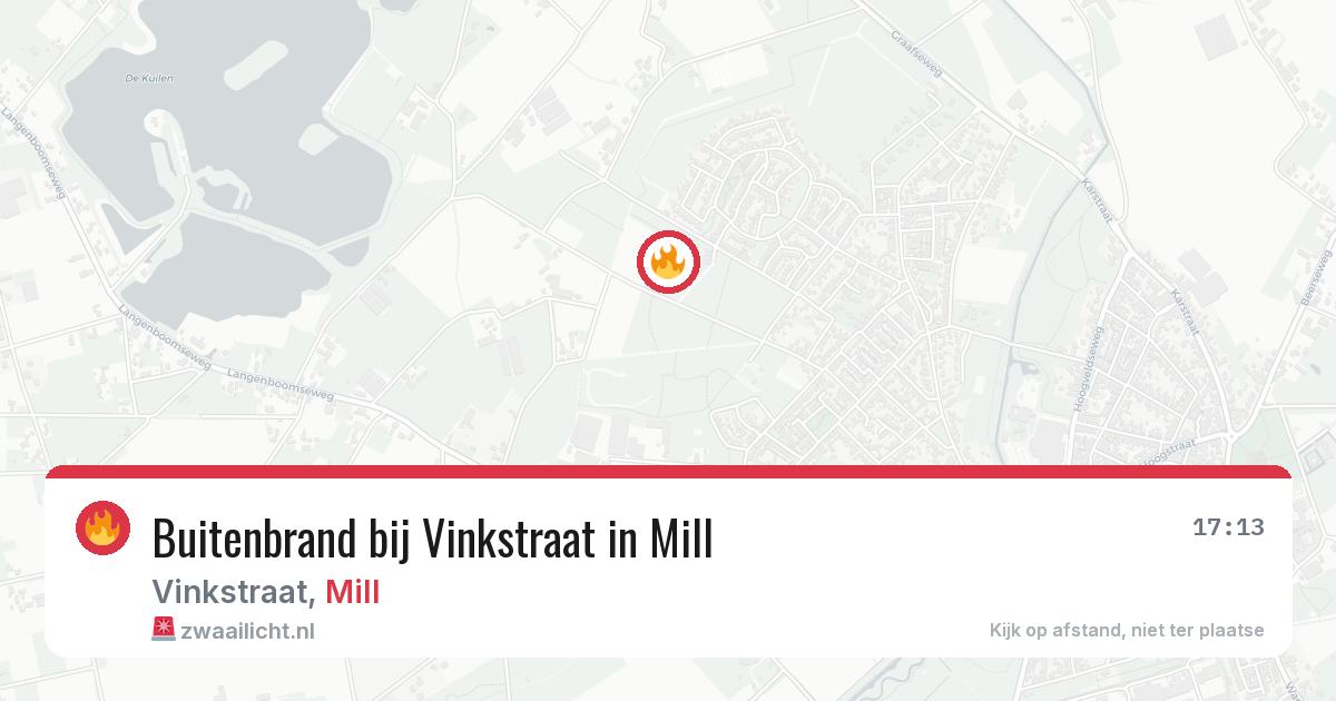 Buitenbrand bij Vinkstraat in Mill — 25 mei 2026
