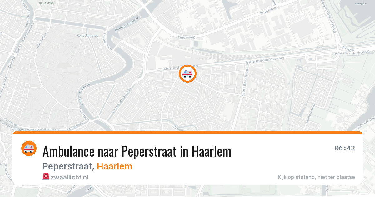 Ambulance naar Peperstraat in Haarlem — 28 jul 2026