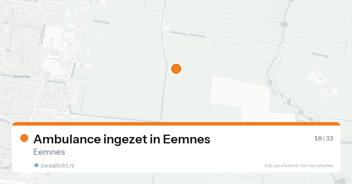 Ambulance ingezet in Eemnes — 20 aug 2026