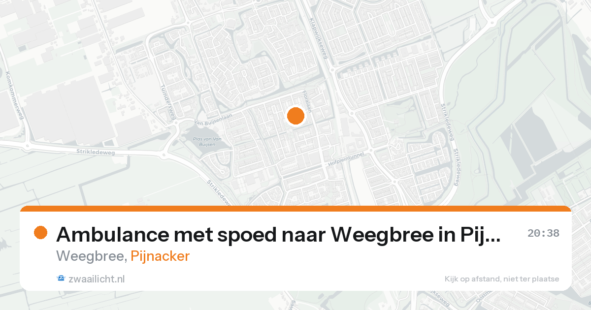 Ambulance met spoed naar Weegbree in Pijnacker — 17 aug 2026