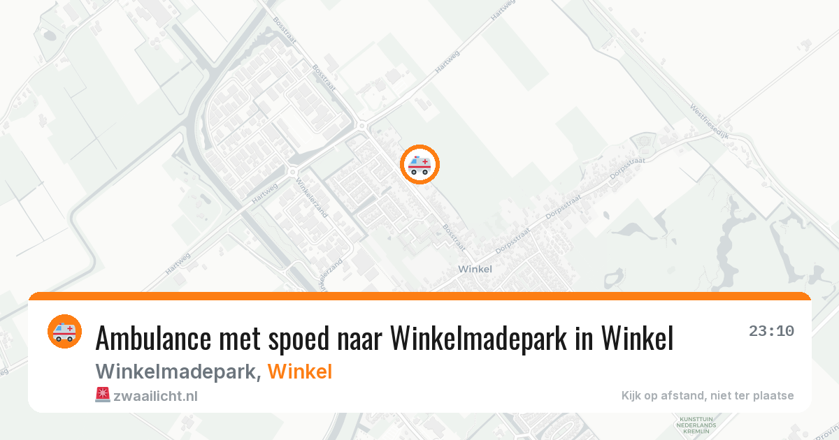 Ambulance met spoed naar Winkelmadepark in Winkel — 20 jan 2026