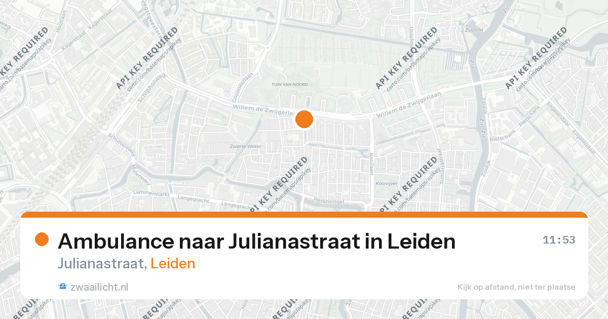 Ambulance naar Julianastraat in Leiden — 26 feb 2026