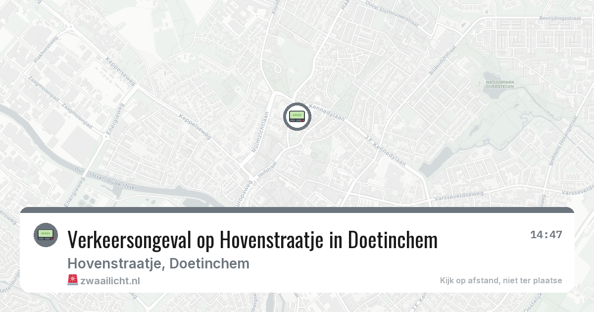 Verkeersongeval op Hovenstraatje in Doetinchem — 5 jun 2026