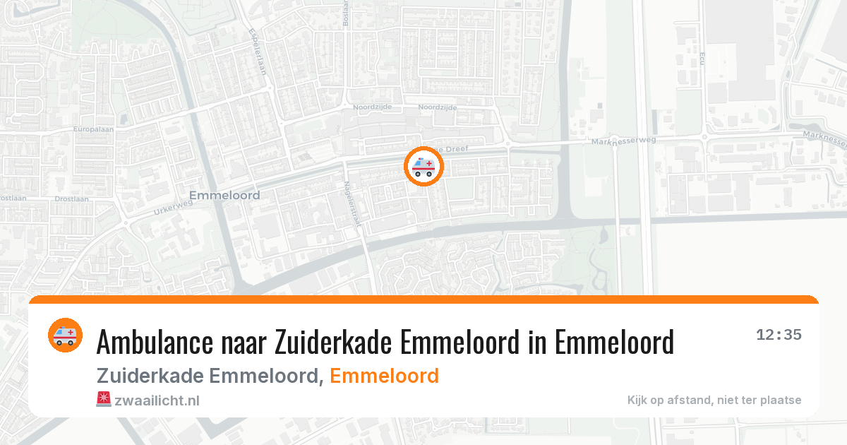 Ambulance naar Zuiderkade Emmeloord in Emmeloord — 31 mrt 2026