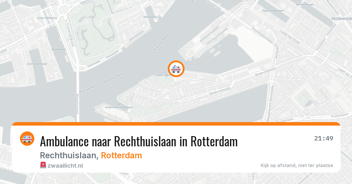 Ambulance naar Rechthuislaan in Rotterdam — 14 aug 2026