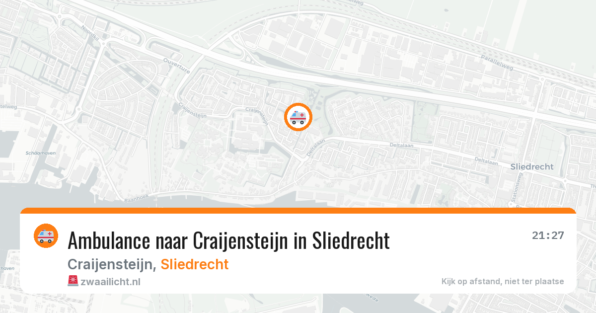 Ambulance naar Craijensteijn in Sliedrecht — 29 jul 2026