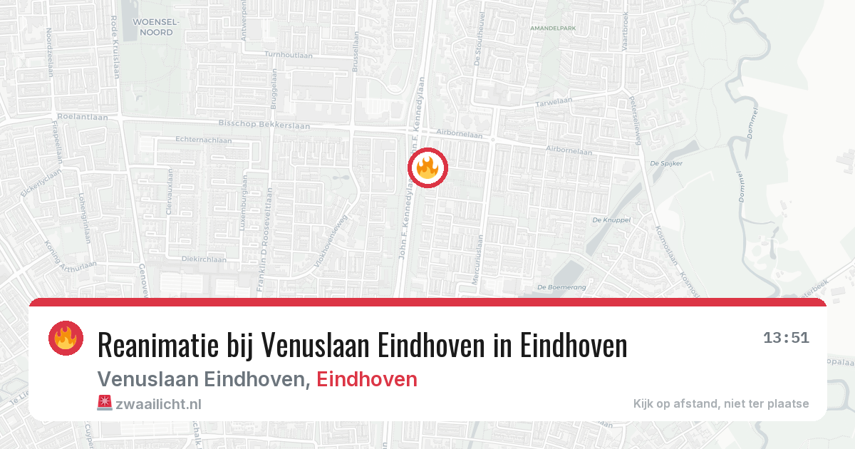 Reanimatie bij Venuslaan Eindhoven in Eindhoven — 29 mei 2026