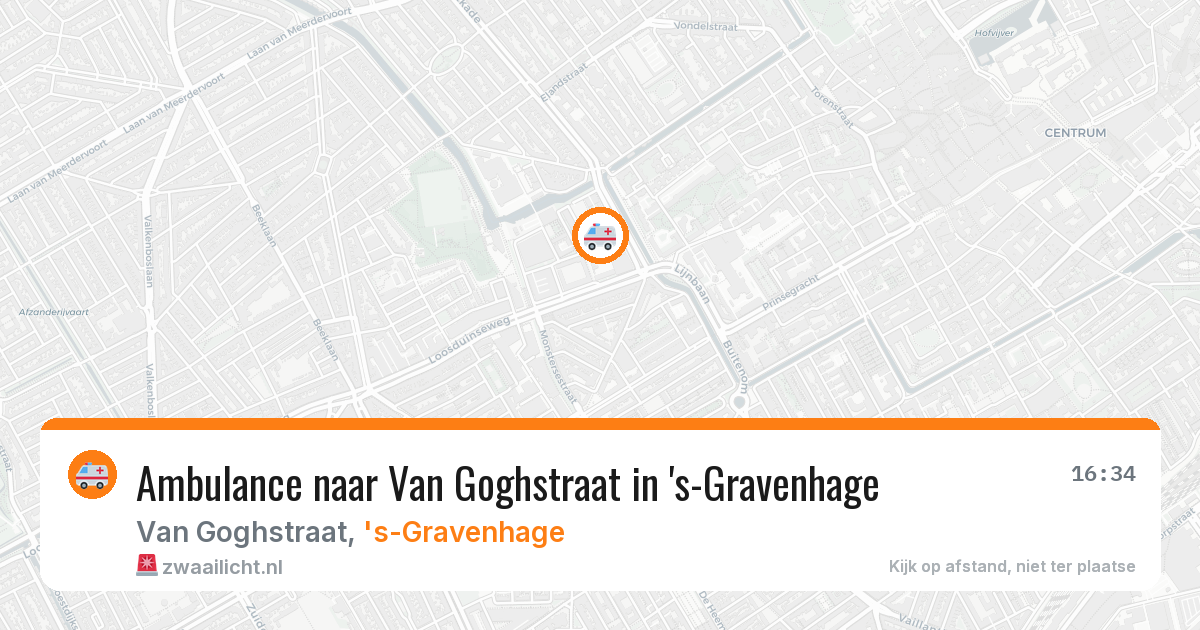 Ambulance naar Van Goghstraat in 's-Gravenhage — 3 jul 2026