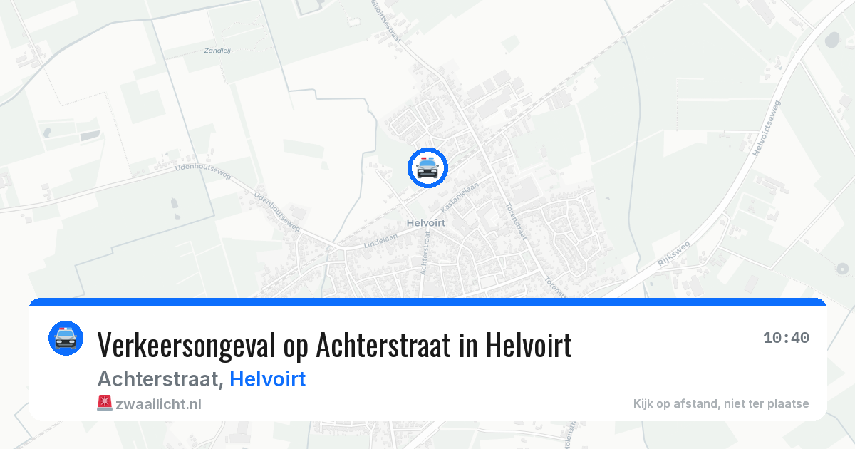 Verkeersongeval op Achterstraat in Helvoirt — 2 jun 2026