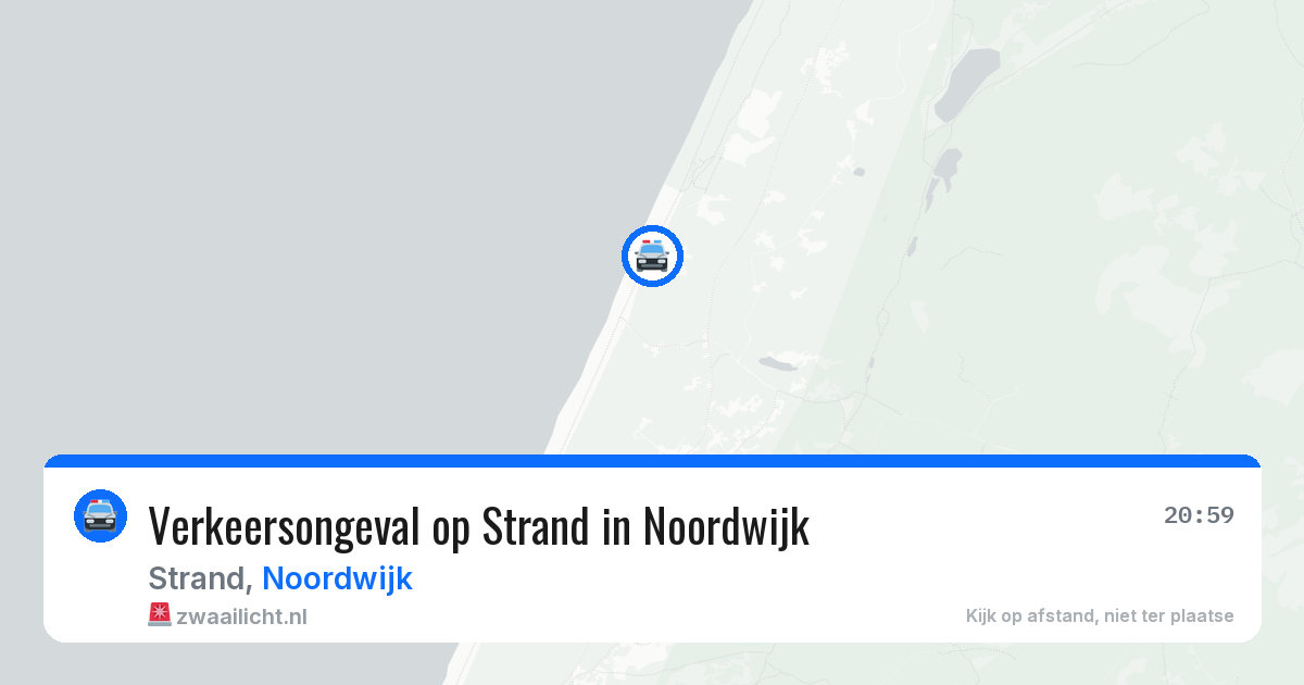 Verkeersongeval op Strand in Noordwijk — 3 mei 2026