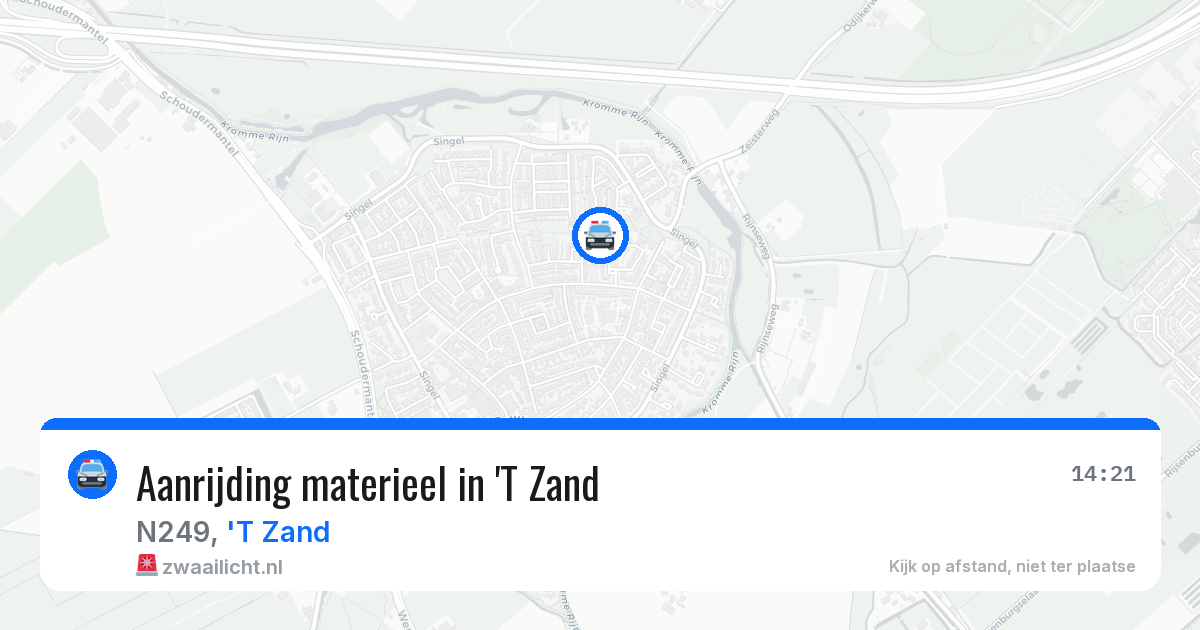 Aanrijding materieel in 'T Zand — 24 jul 2026