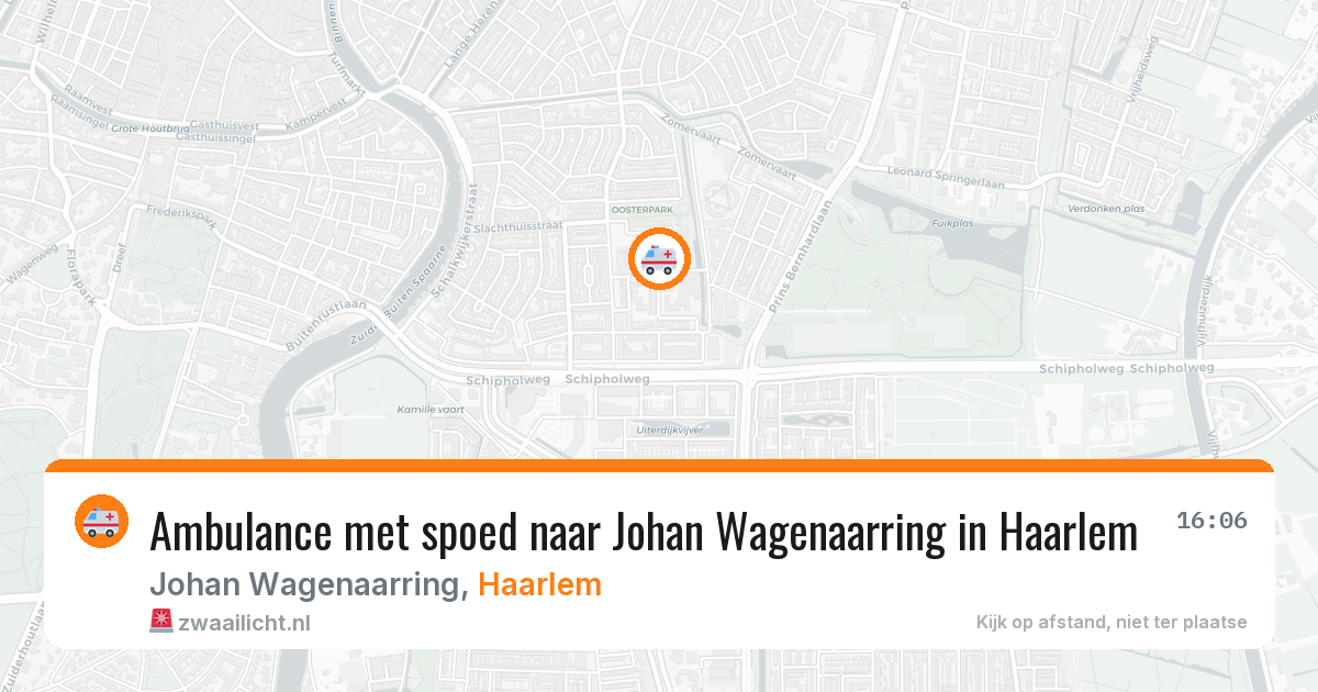 Ambulance met spoed naar Johan Wagenaarring in Haarlem — 30 mei 2026