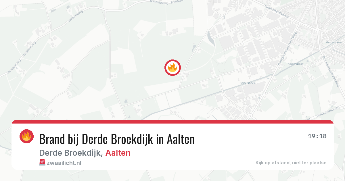 Brand bij Derde Broekdijk in Aalten — 29 mei 2026