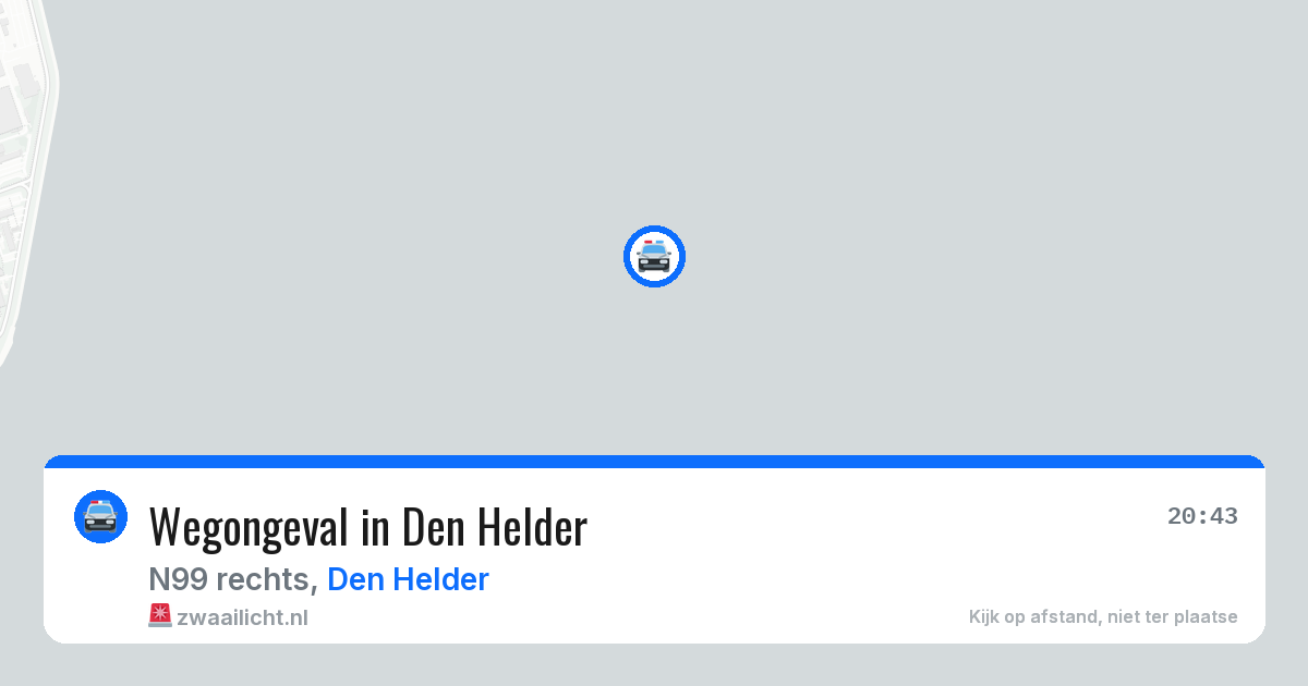 Wegongeval in Den Helder — 31 jul 2026