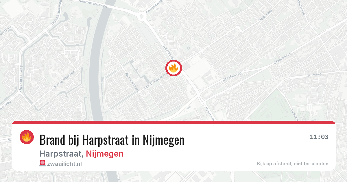 Brand bij Harpstraat in Nijmegen — 28 jun 2026