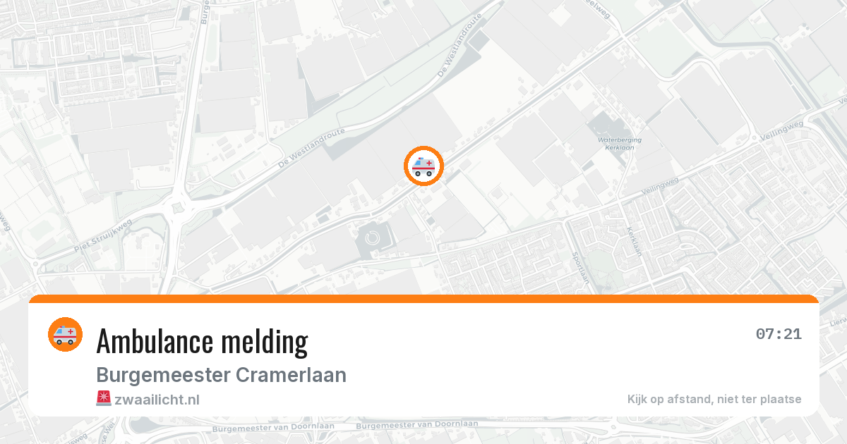 Ambulance melding — 25 mei 2026