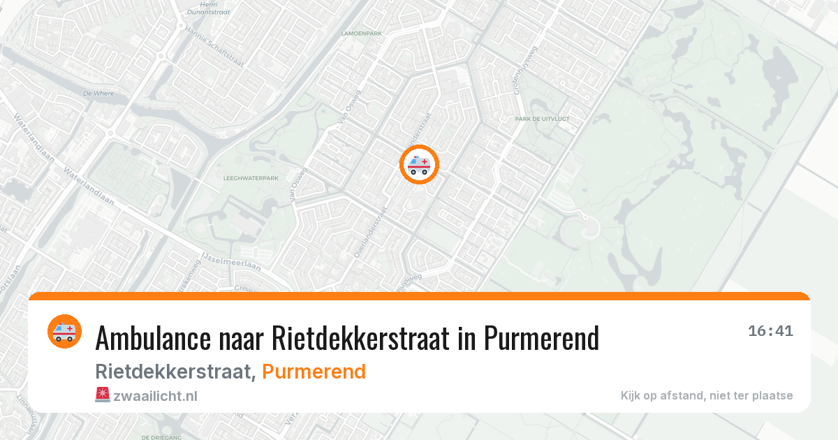 Ambulance naar Rietdekkerstraat in Purmerend — 21 jun 2026
