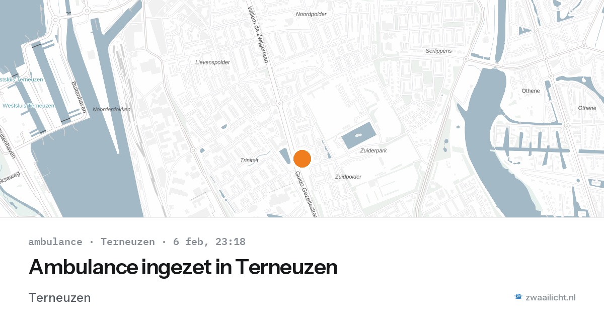 Ambulance ingezet in Terneuzen — 6 feb 2026