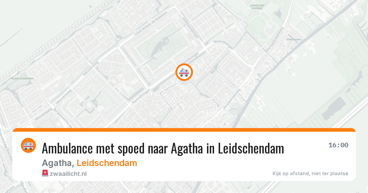 Ambulance met spoed naar Agatha in Leidschendam — 11 mei 2026