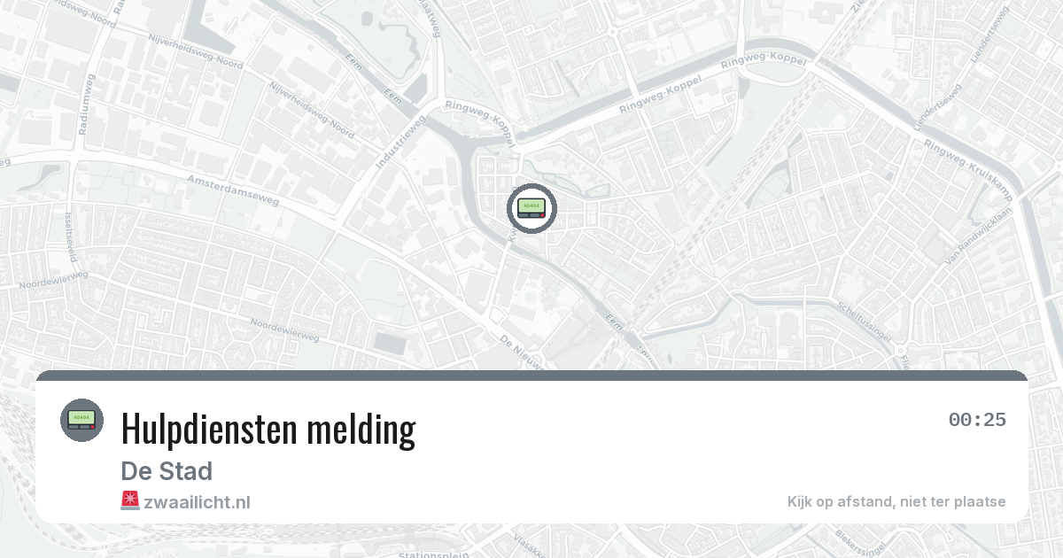 Hulpdiensten melding — 11 jun 2026