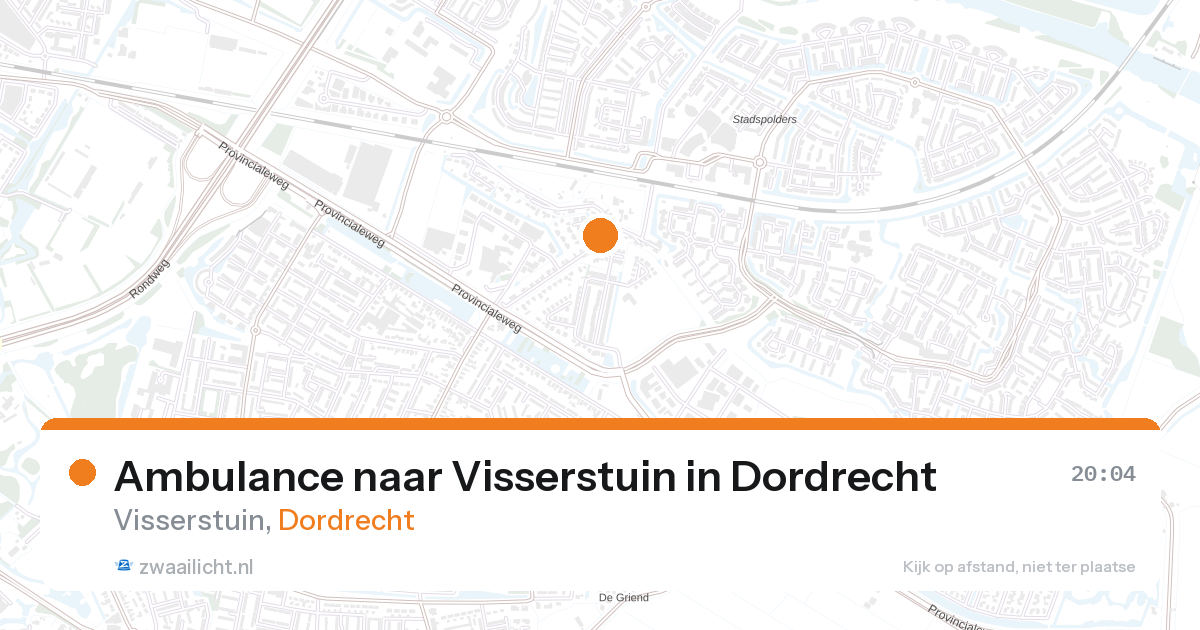 Ambulance naar Visserstuin in Dordrecht — 27 aug 2026