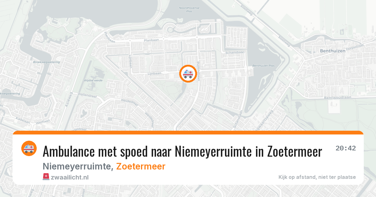 Ambulance met spoed naar Niemeyerruimte in Zoetermeer — 4 apr 2026