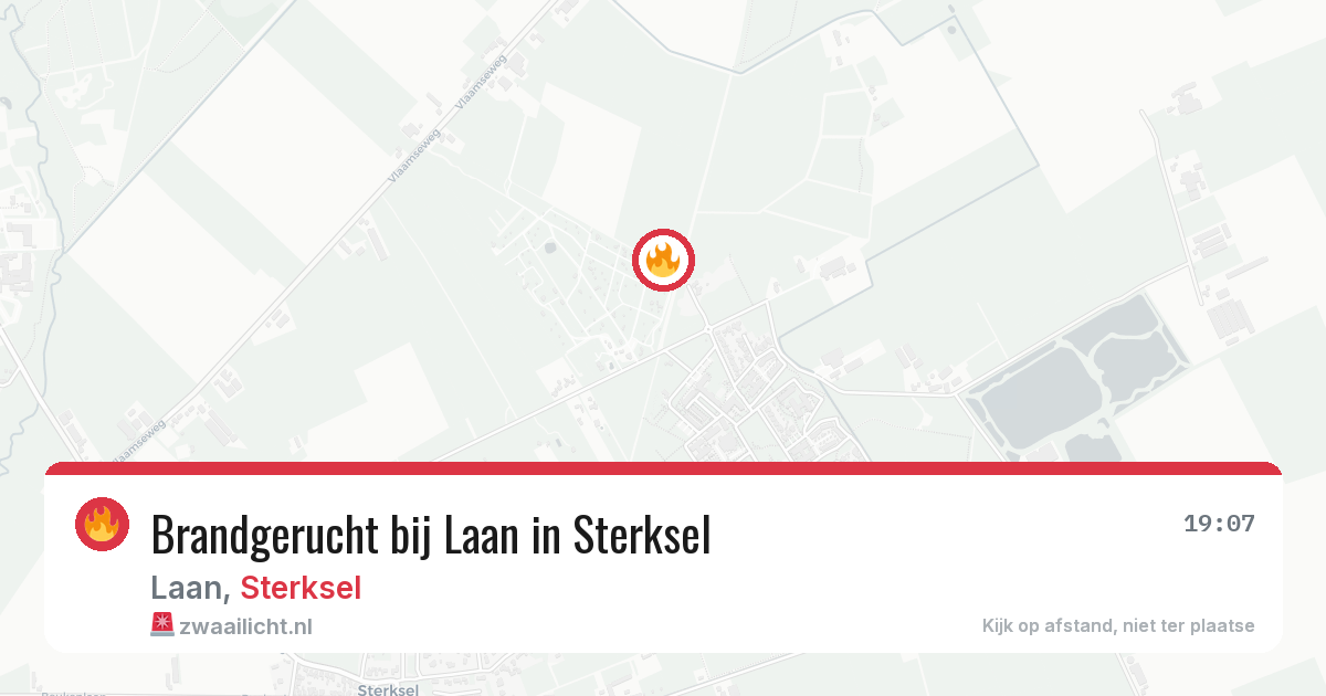 Brandgerucht bij Laan in Sterksel — 19 feb 2026
