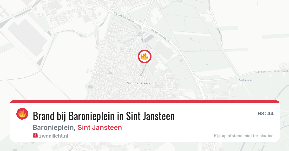 Brand bij Baronieplein in Sint Jansteen — 23 jun 2026