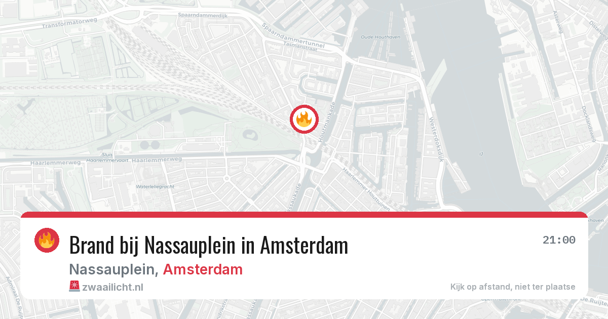 Brand bij Nassauplein in Amsterdam — 24 jun 2026