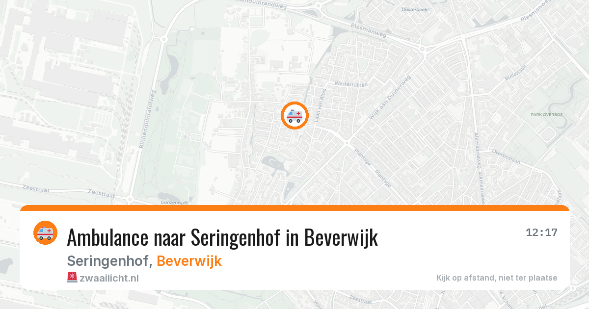 Ambulance naar Seringenhof in Beverwijk — 19 jul 2026