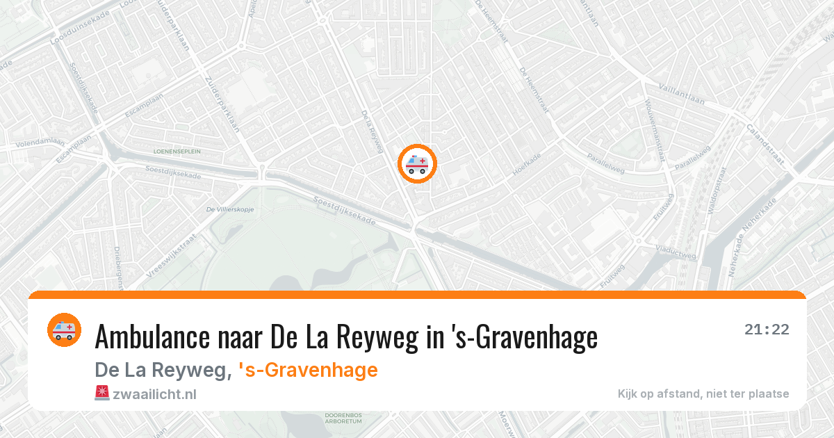 Ambulance naar De La Reyweg in 's-Gravenhage — 16 mei 2026