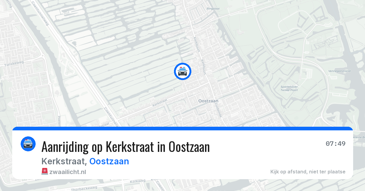Aanrijding op Kerkstraat in Oostzaan — 29 apr 2026