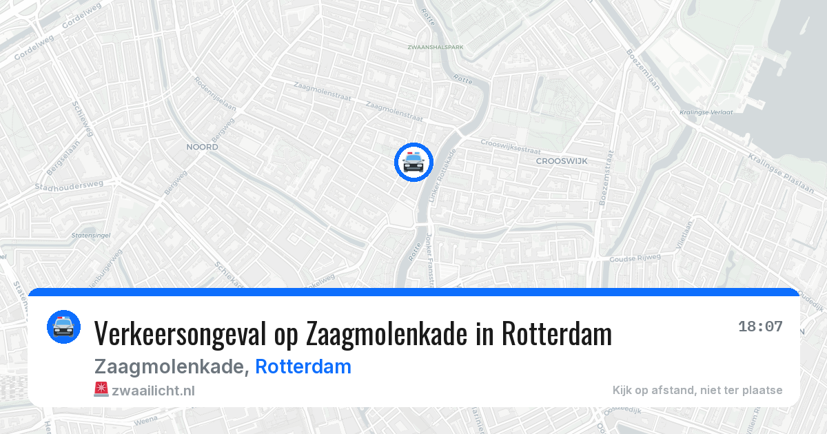 Verkeersongeval op Zaagmolenkade in Rotterdam — 30 apr 2026