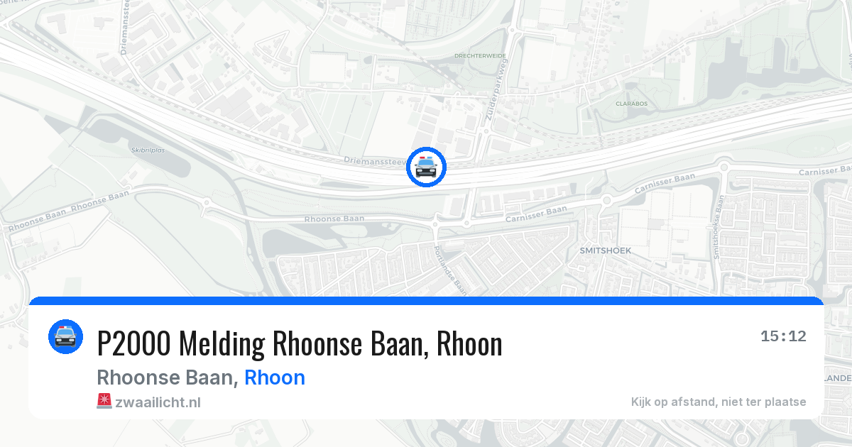 P2000 Melding Rhoonse Baan, Rhoon — 23 mei 2026