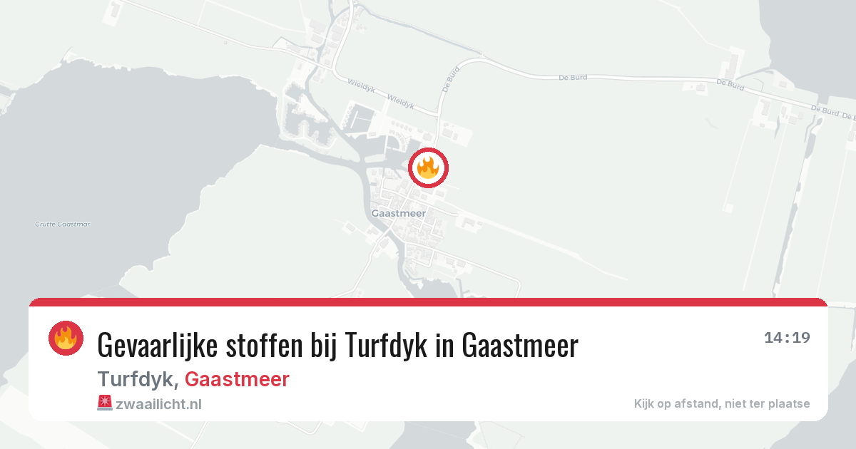 Gevaarlijke stoffen bij Turfdyk in Gaastmeer — 28 apr 2026