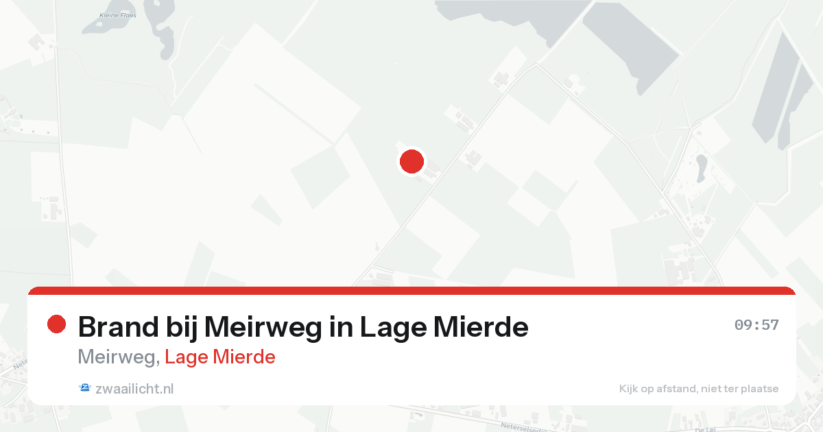 Brand bij Meirweg in Lage Mierde — 19 aug 2026