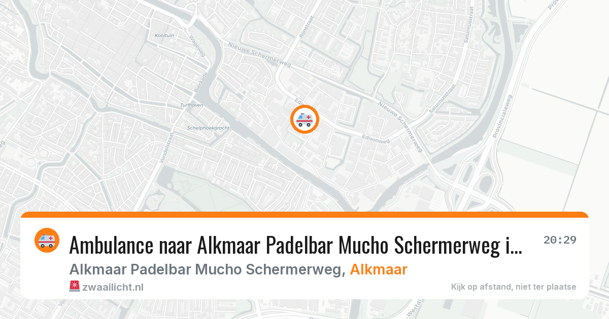Ambulance naar Alkmaar Padelbar Mucho Schermerweg in Alkmaar — 7 feb 2026