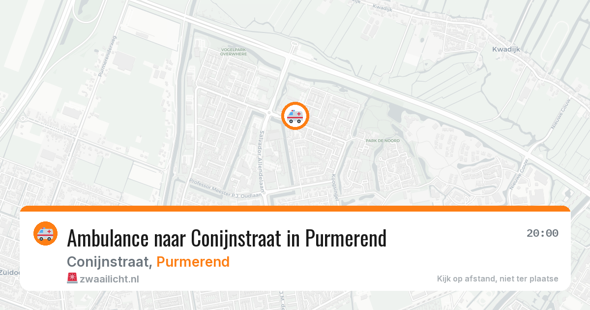 Ambulance naar Conijnstraat in Purmerend — 12 aug 2026