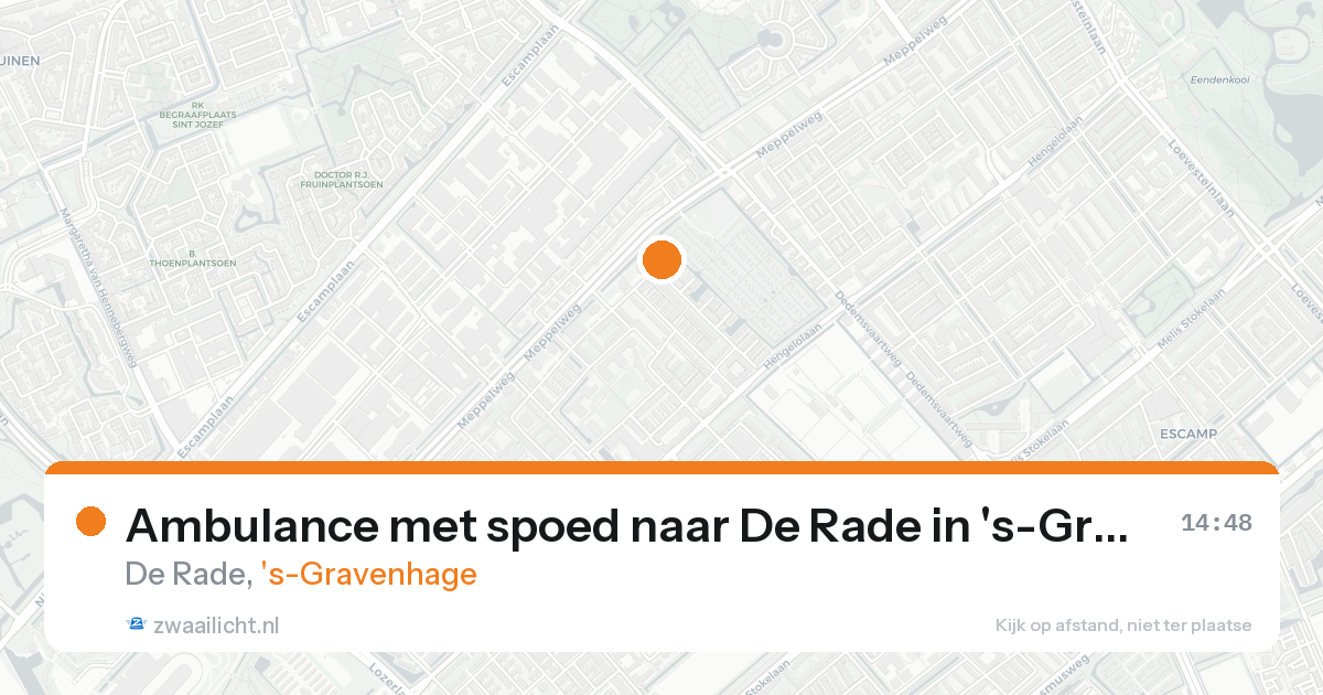 Ambulance met spoed naar De Rade in 's-Gravenhage — 10 mei 2026