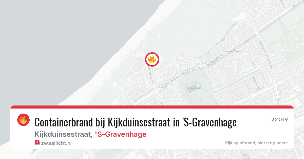 Containerbrand bij Kijkduinsestraat in 'S-Gravenhage — 1 jul 2026