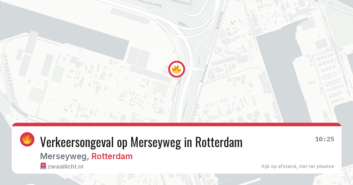 Verkeersongeval op Merseyweg in Rotterdam — 20 mrt 2026