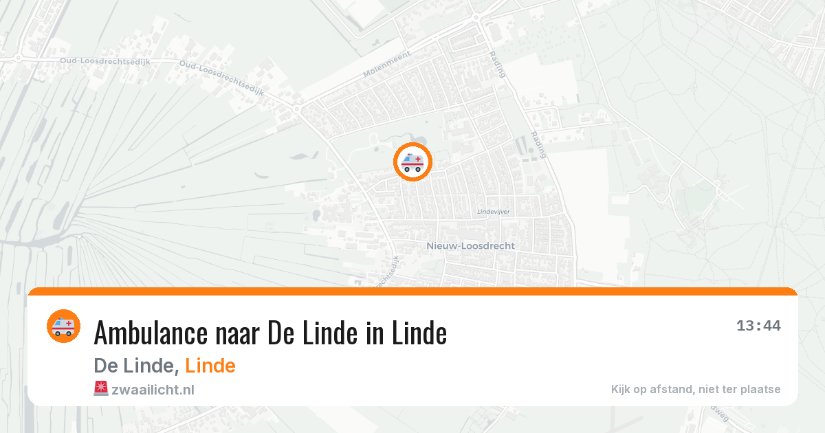 Ambulance naar De Linde in Linde — 7 aug 2026