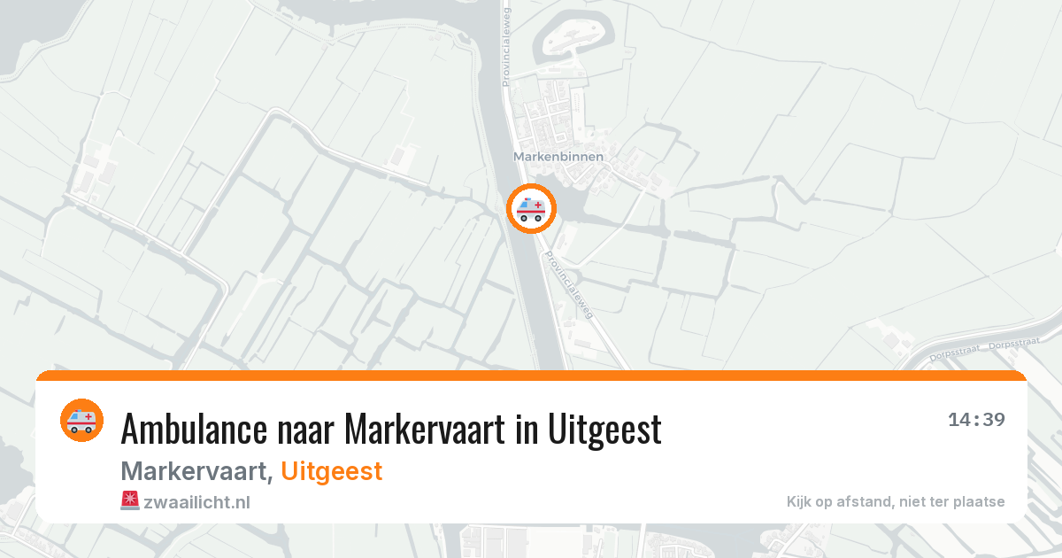Ambulance naar Markervaart in Uitgeest — 9 aug 2026