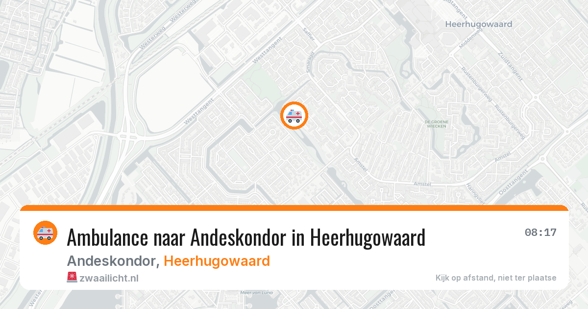 Ambulance naar Andeskondor in Heerhugowaard — 6 aug 2026