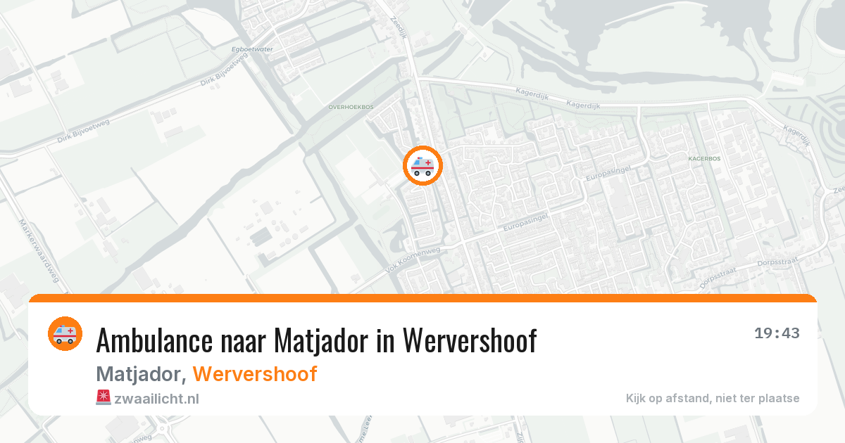 Ambulance naar Matjador in Wervershoof — 21 jun 2026